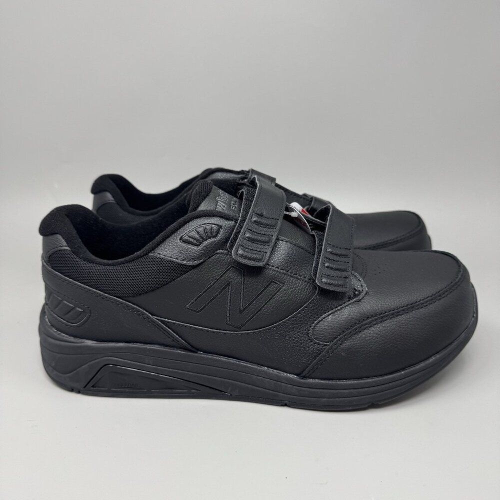 New Balance 928v3 Shoes Men 10.5 6E Black Leather Straps Rollbar Walking Sneaker